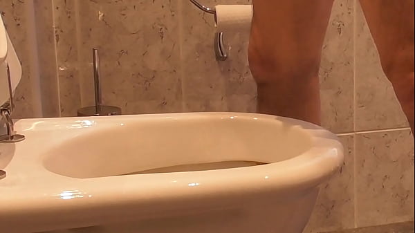 Licking a Piss Covered Toilet