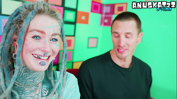 ALT pornstar Tests BIG WHITE DICK on casting couch - ATM, Deepthroat, facial cumshot