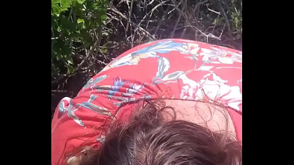 Amateur blowjob and doggy style fuck (cum in mouth) in the bush