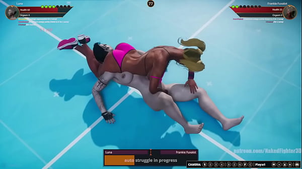Luna VS Frankie Fuxalot (Naked Fighter 3D)