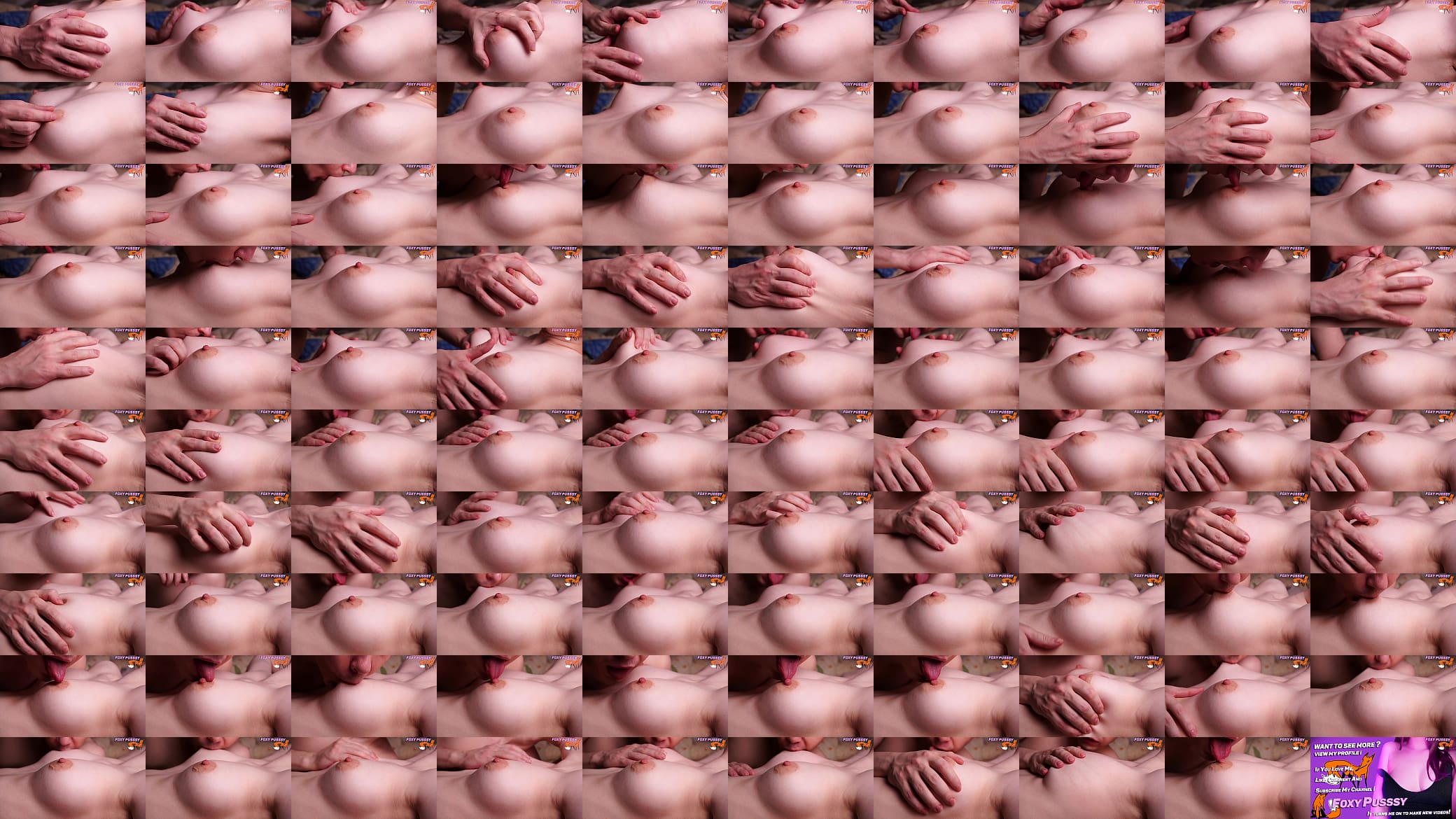 Homemade close up of tits licking of modest wife 预览图
