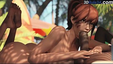  Dva Sloppy Beach BBC Suck