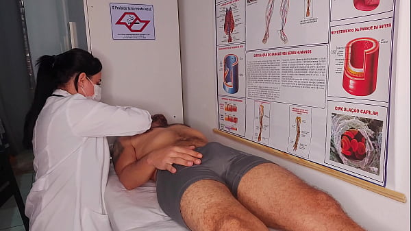 Erection in front of the nurse