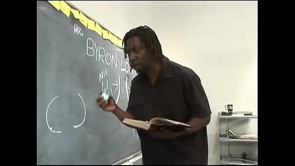 Big boob black bitch Dreamer in classroom blowing and fucking two thick cocks
