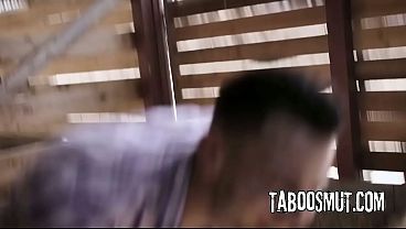 Two Hot Babes Fucked by a Pervert Neighbor After Staying Outside