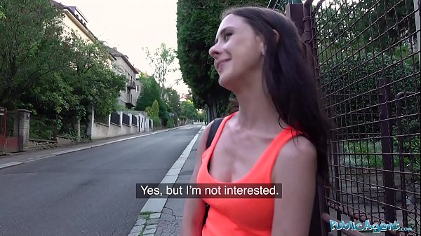 Download Video - Public Agent Slim nymph Lola Black in public train track fuck