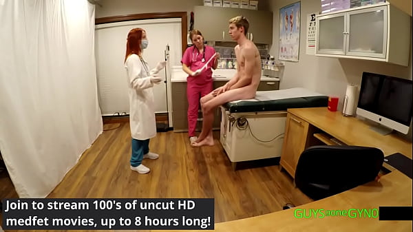 Maverick Williams SHOCKED! Made To Pee & Cum In Cup During Humiliating Pre Employment Physical At Doctor Nova Maverick & Nurse Stacy Shepards Gloved Hands @GuysGoneGyno! - Reup