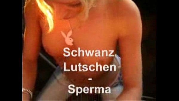 outdoor blonde blow job