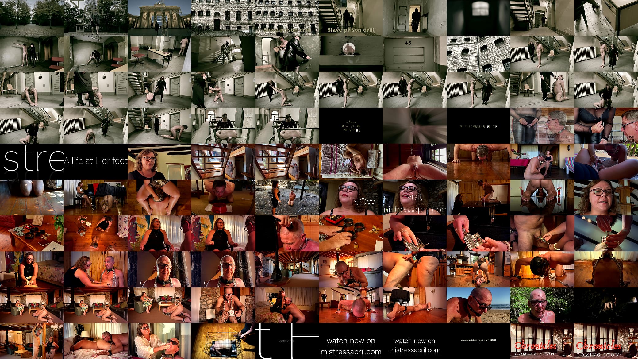 Dominatrix Mistress April - Slave drill in cell 45 预览图