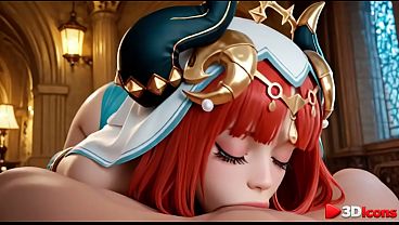 Nilou is more than happy to let herself be fucked by a big dick [AI]