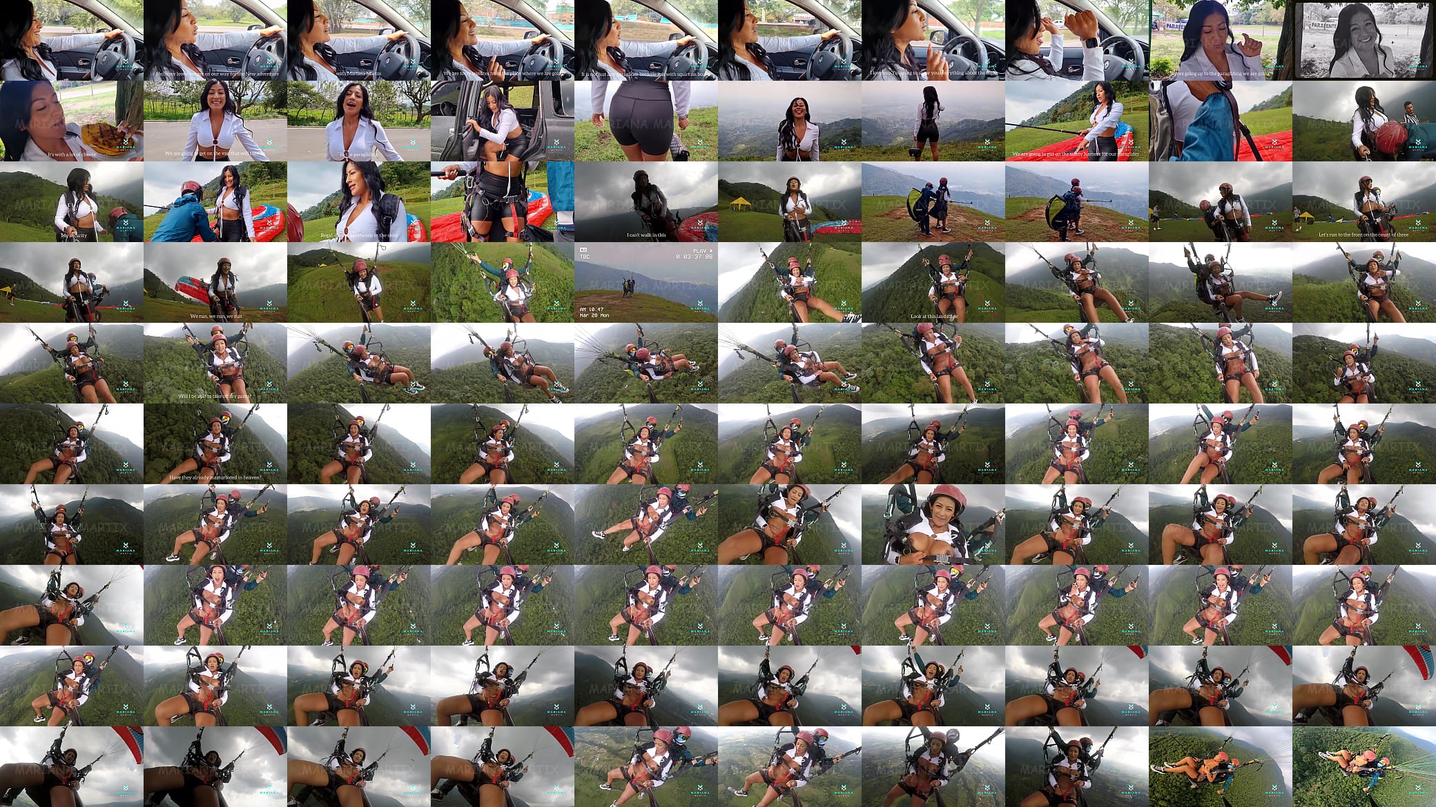 The number one ebony actress from Colombia Mariana Martix goes paragliding masturbating naked 预览图