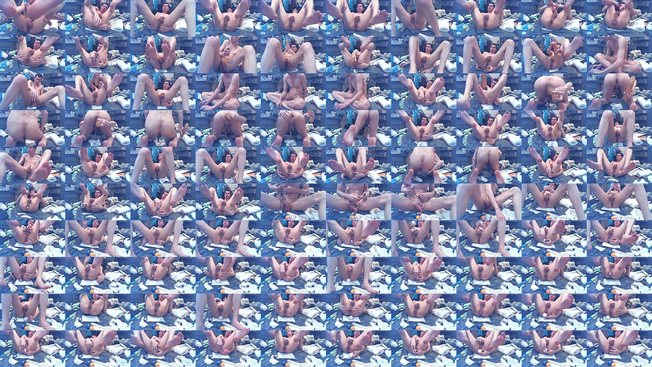 Steel Ball and Baseball insertion wrecking my ass as hard as I can massive gapes training my hole like a good anal slut 预览图