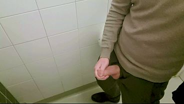 Jerking off in a Swedish furniture store restroom