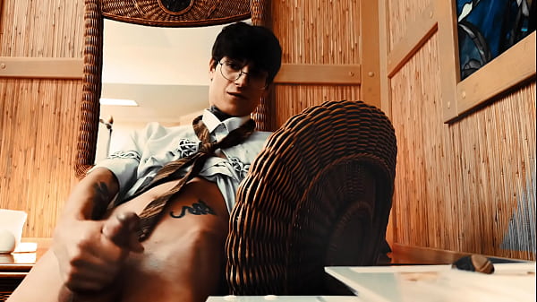 Having fun on the chair and working on the apar...