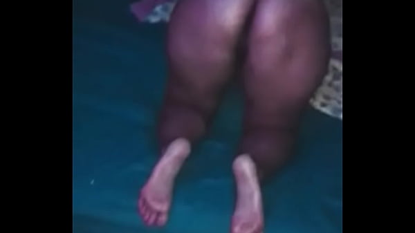 Slut wife shows her fat butt in bed...