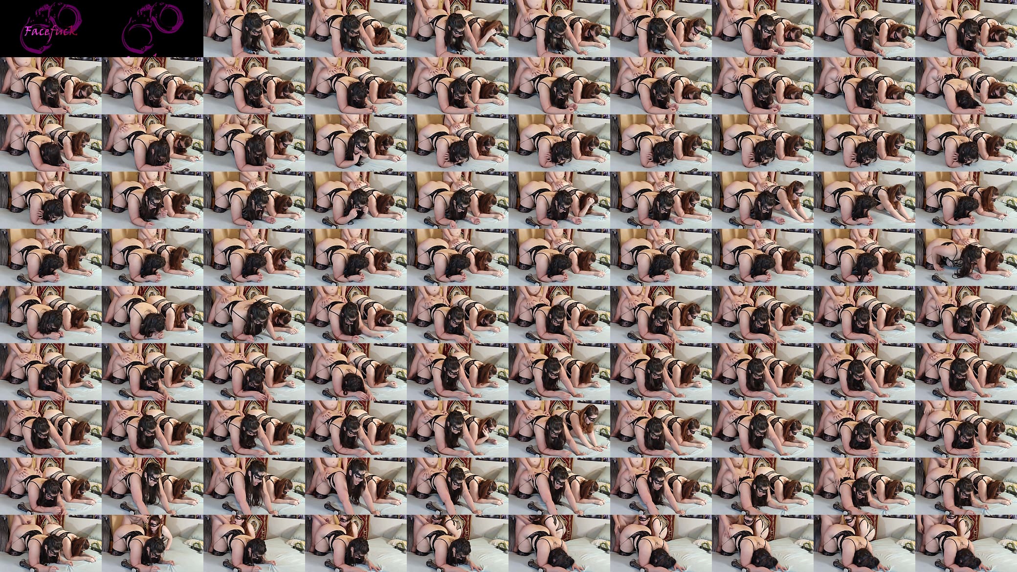 Double fucking my sub sluts and feeding them with cum 预览图