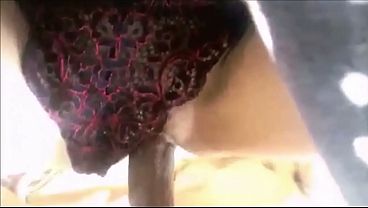 XRed 694 - Bottom view scenes - Fuck, French Dirty talk, POV, Clothed-sex in satin lingerie, heels, doggystyle, and blowjob