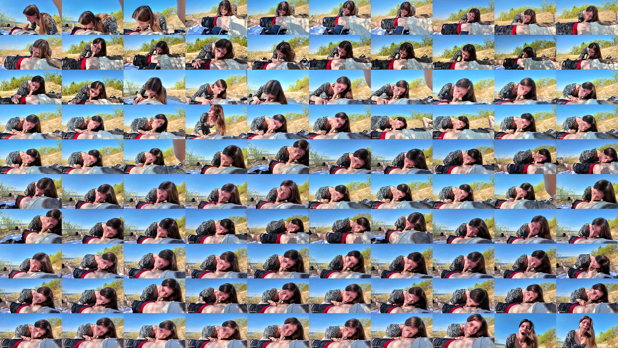Visiting Public Beach To Suck Dick &amp; Swallow Cum Before Going Swimming 预览图
