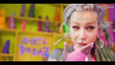 Thick COCK ANAL destroying wild horny HIPPIE whore
