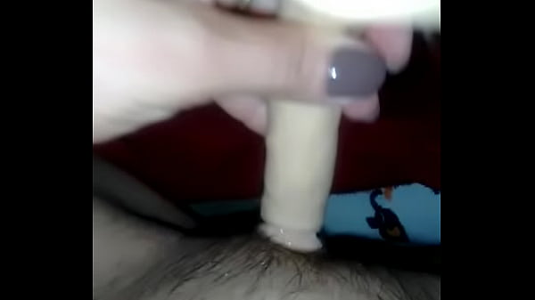 Wet wife with toy