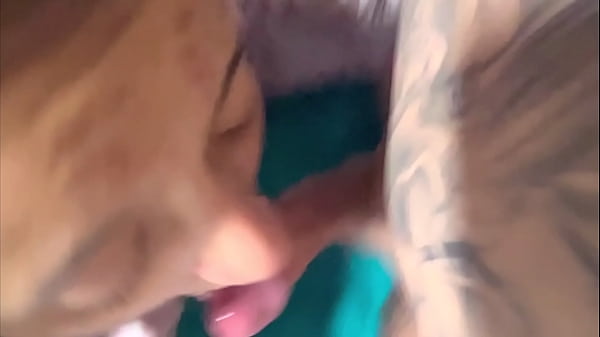 He sucks my dick and I cum in his face.