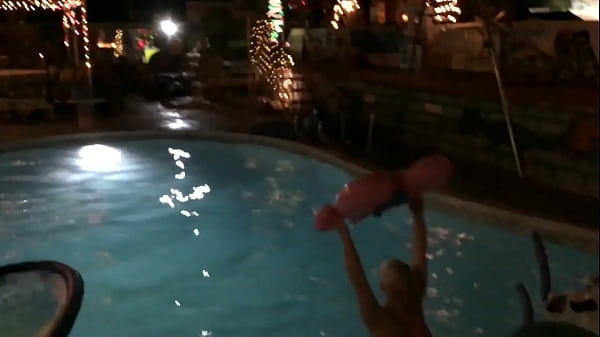Inflatable Pink Wig & Pool Tasia