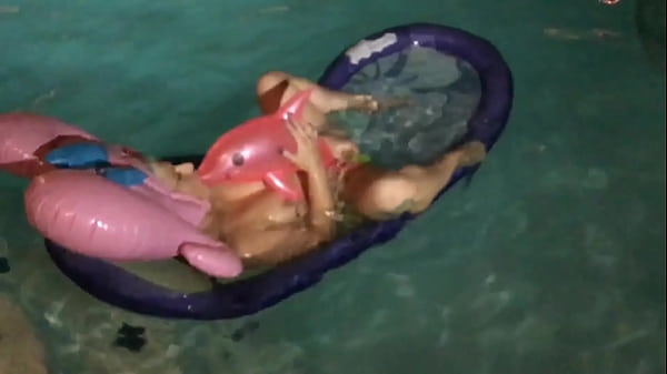 Inflatable Pink Wig & Pool Tasia