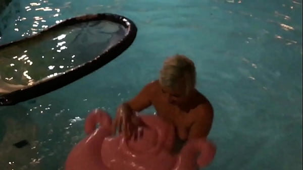 Inflatable Pink Wig & Pool Tasia