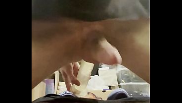 Download Video - Young Twink Gay Boy Jerking Off On Camera - Dildo Fuck&comma; Big Dick and Huge Cumshot
