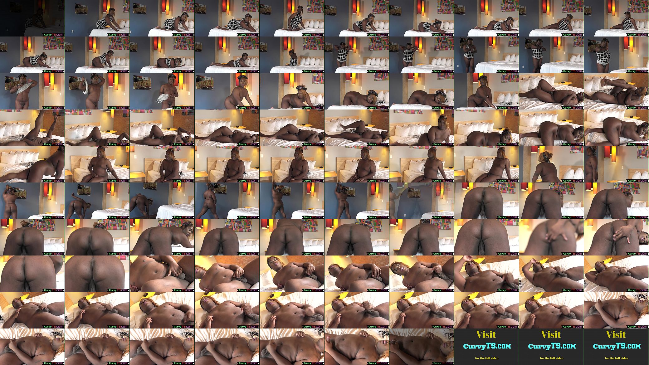 Curvy nubian beauty strips and tugs her dong 预览图