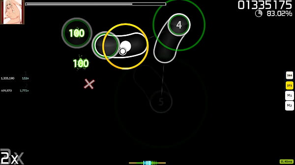 tapping to anime circles with a hentai skin