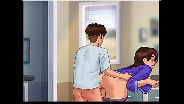 Fucking My Hot MILF Stepmom In the Kitchen - Summertime Saga