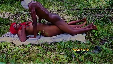 OUTDOOR HARDCORE THREESOME SEX WITH STEPMOM