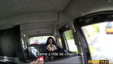 Fake Taxi - Huge tits and a big hairy pussy which gets covered in cum spurt after spurt