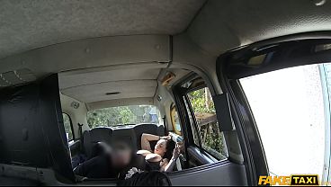 Fake Taxi - Huge tits and a big hairy pussy which gets covered in cum spurt after spurt