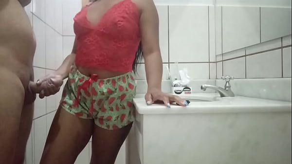 in the bathroom and fucked the hot young bitch