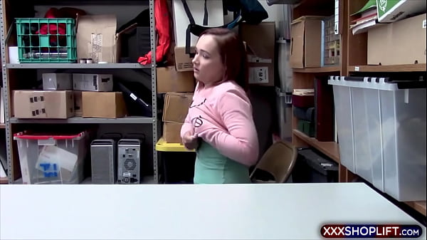 Cute redhead shoplifter punish fucked