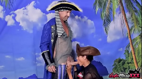 Lady Pirate Sofie Marie Gives Captain Best Blowjob Ever