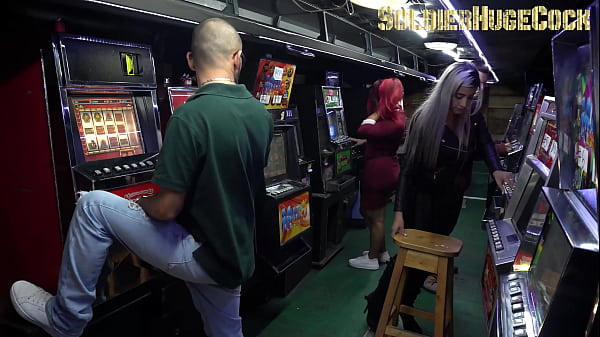 Ashley Gray is running out of credit in this weird casino, so take advantage and get sex for more credit.