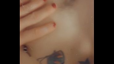 Sexy blond washing pussy pretty pink tee Zoey