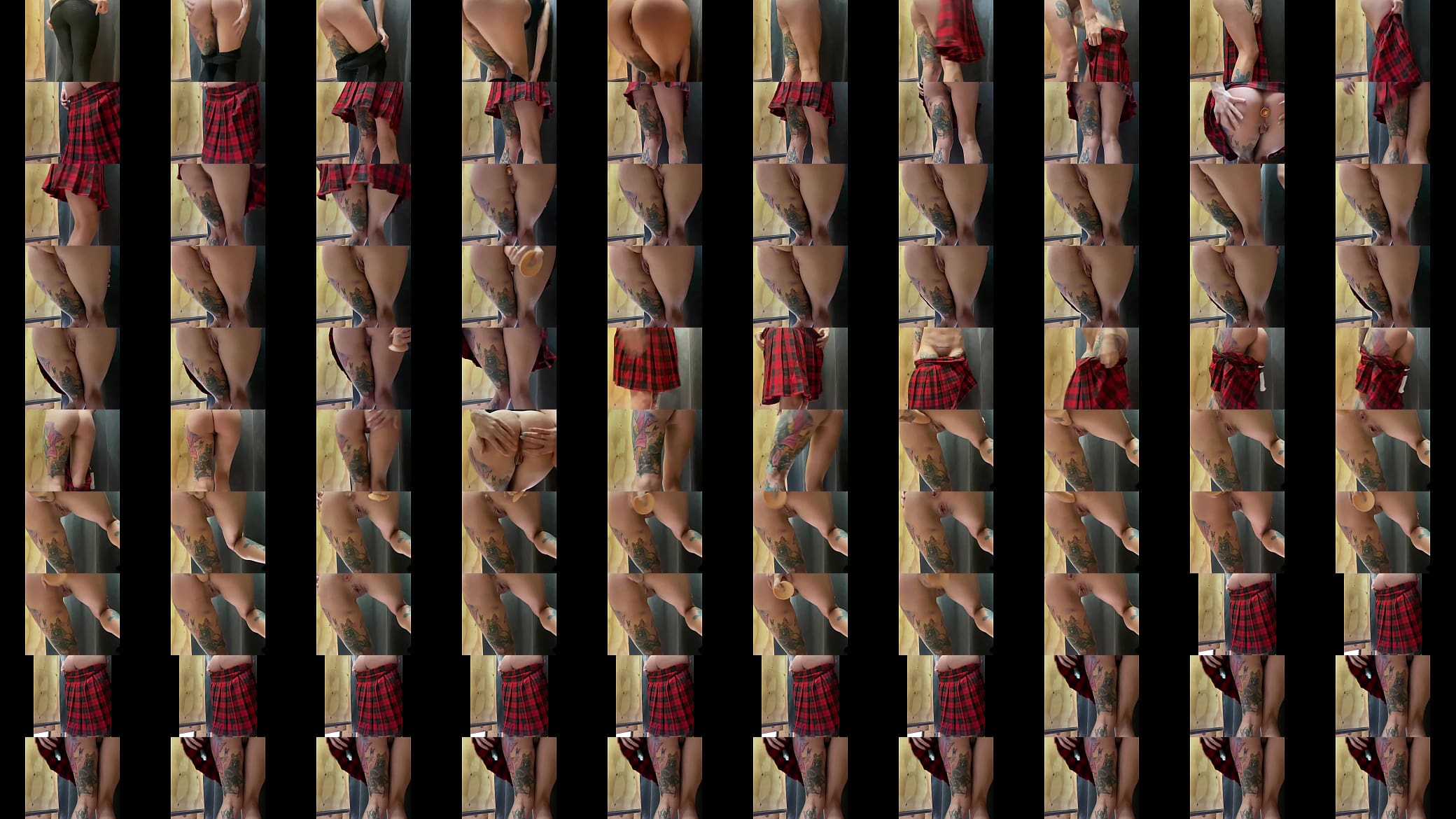 an unknown girl was recorded on camera in a women&#039;s clothing store, she came wearing a butt plug 预览图
