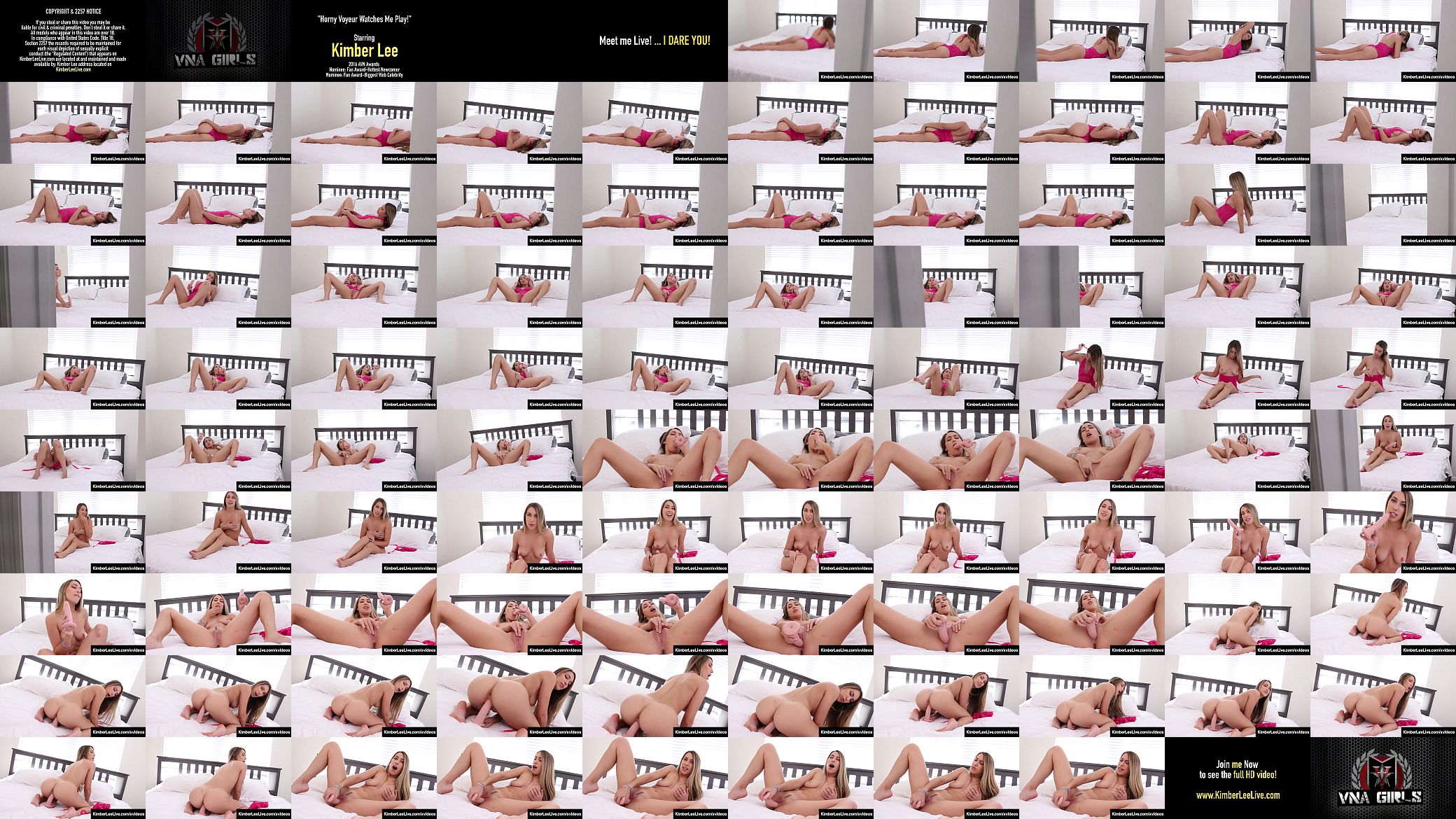 Young Masturbater Kimber Lee Fingers Her Little Pussy &amp; Cums 预览图