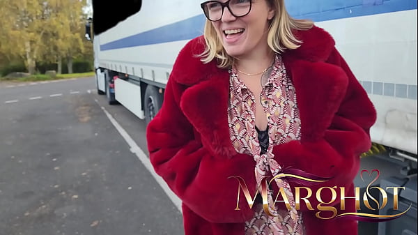 Exhibitionist Parking Lot: Trucker Spots Me and Fucks Me Like a Slut in His Truck Cab