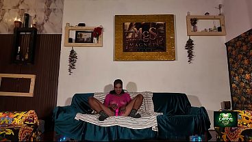 Teen from Gambia gets pink vibrator stuck in her vagina
