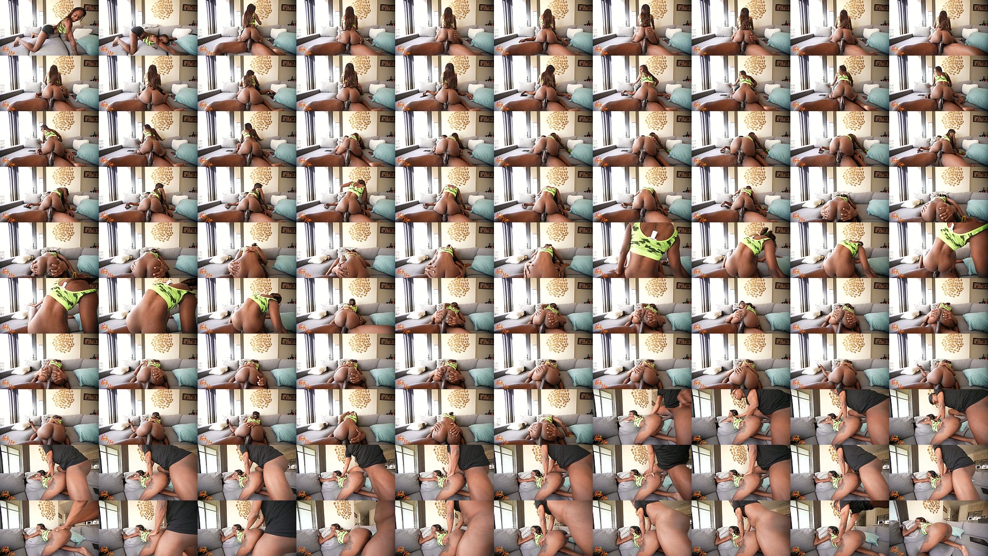 ebony fucks friend while he&#039;s on live with girlfriend 预览图