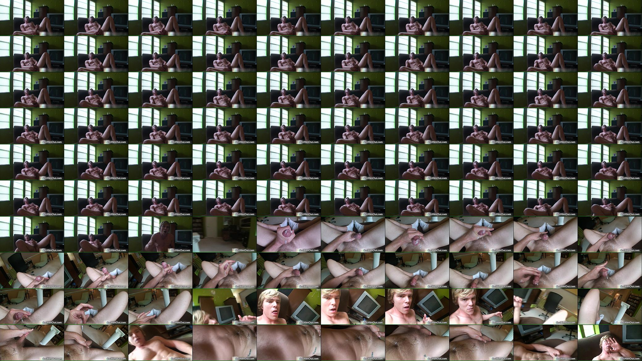 Young blonde gay guy jerks his stiff rod gay sex 预览图