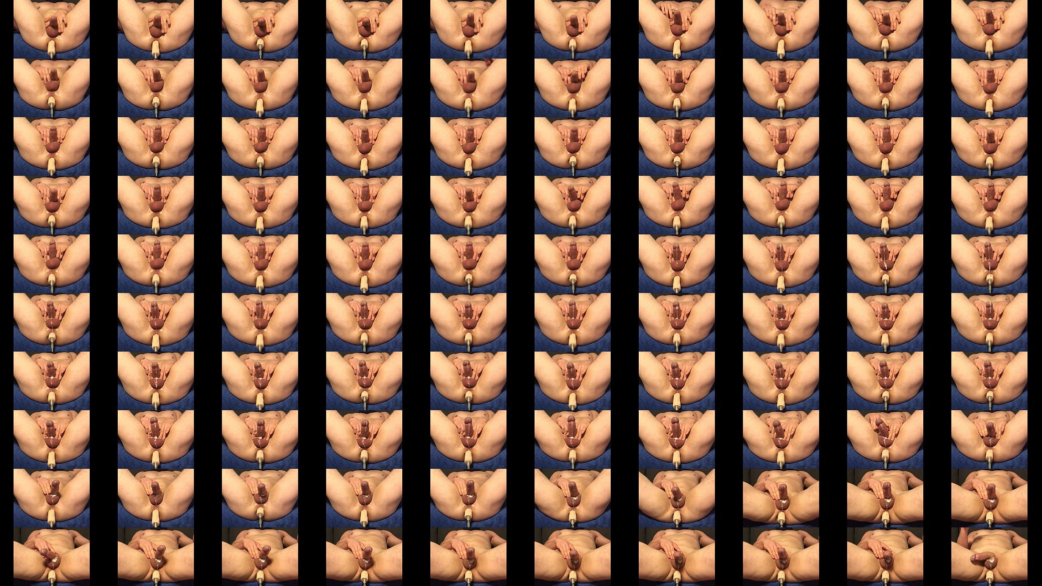 Cum while ass fucked with machine 预览图