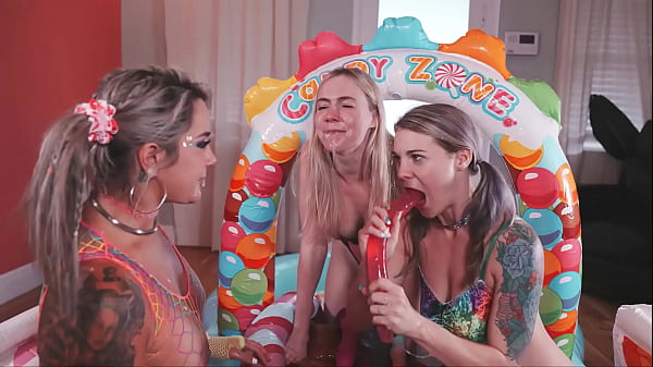 Squirting, anal fisting, face fucking sluts fuck eachother stupid