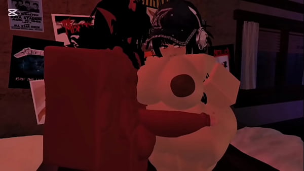 Sashiacci - Demon fucks a big-ass white girl without a condom - Roblox Condo
