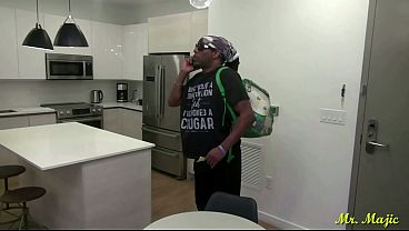 Maid DD White Gives Majic Full Service Treatment Plus Anal